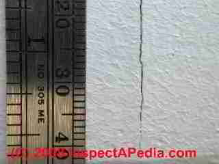 Photograph of paint failure details